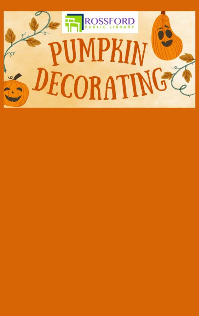 Pumpking decorating with two jack-o-lanterns and fall leaves on a vine
