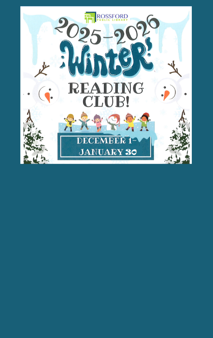 Winter reading club flyer