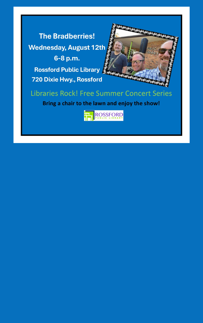 The Bradberries concert information poster